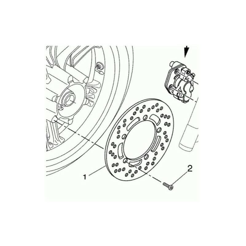 Yamaha - 5B2-F582T-00 - Disque de frein avant - gauche - X-city 125/250 2008-13