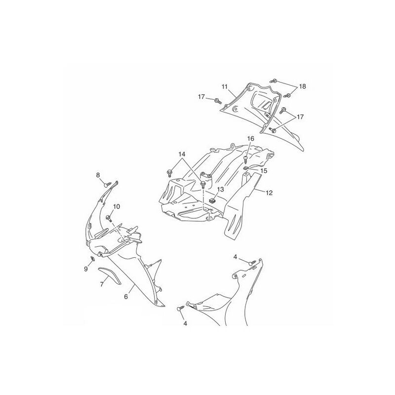 

5C2-F1629-01 parachoques guardabarros Neos YN50 '09 / 16 - Yamaha