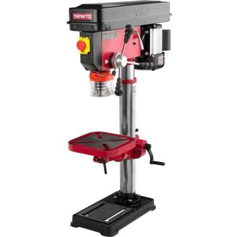 Yamato Trapano a colonna da macinare, 550 Watt Plus, Cromo, Taglia unica