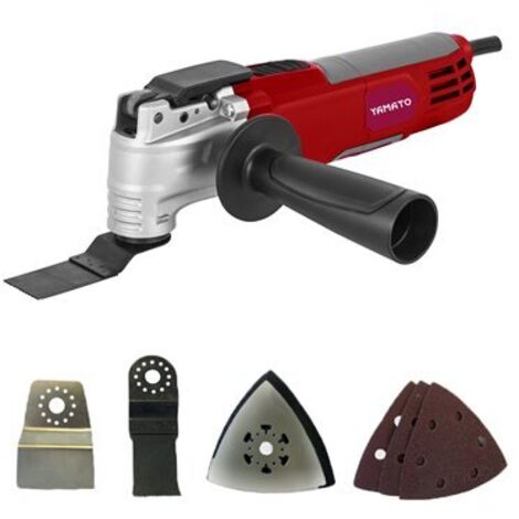 Yamato Utensile elettrico multifunzione 260 W con 4 accessori, Cranberry