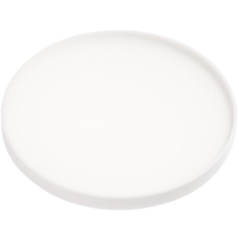 Yamazaki 2538 TOWER Sottobicchiere in silicone, bianco, Silicone, minimalista, 10 x 10 x 0.9 cm