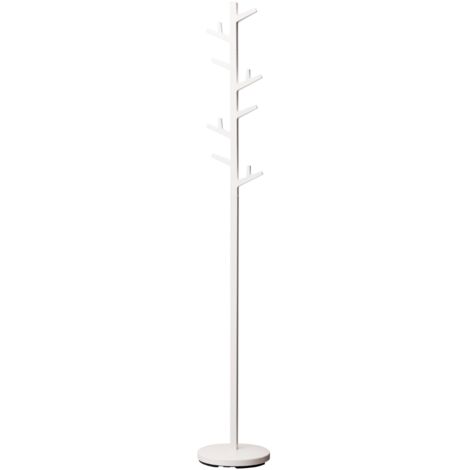 YAMAZAKI 7066 BRANCH Coat Rack, white, Steel/ABS Resin, 28 x 28 x 176 cm