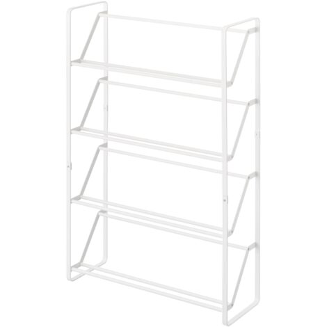 Yamazaki FRAME meuble à chaussures blanc 4 niveaux 80 cm