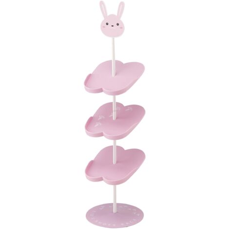 YAMAZAKI Scarpiera per Bambini, Lega di Acciaio Plastica, Colore: Rosa, Taglia Unica