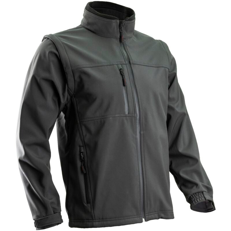Coverguard - Veste de travail softshell yang 2 en 1 - Anthracite 2XL - 56/58