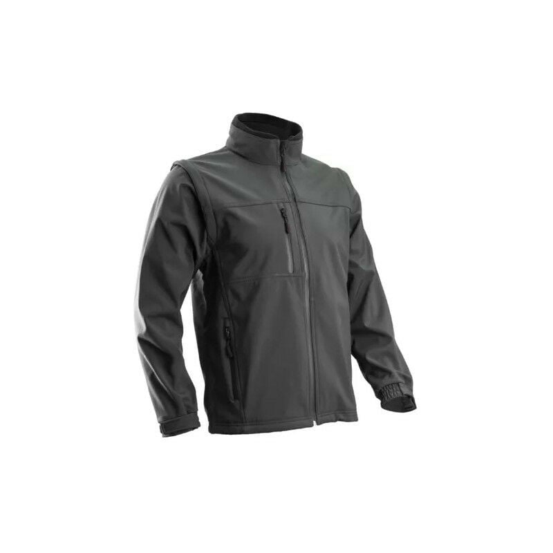 Veste Yang 2 en 1 grise Softshell manches amovibles taille m Coverguard