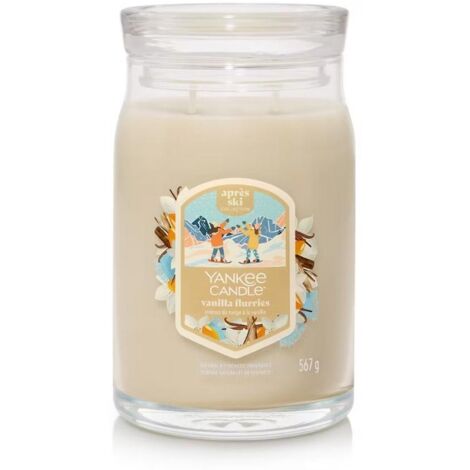 YANKEE CANDLE BOUGIE PARFUMÉE DANS UN VERRE (GRANDE) VANILLA FLURRIES - BOUGIE SIGNATURE « COLLECTION D'HIVER 2025 - APRES SKI »