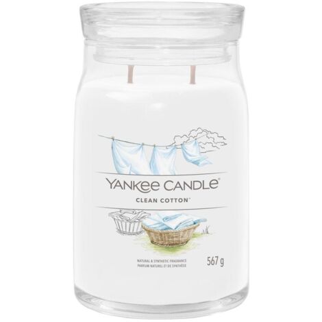 Yankee Candle - Bougie signature coton frais grand modèle