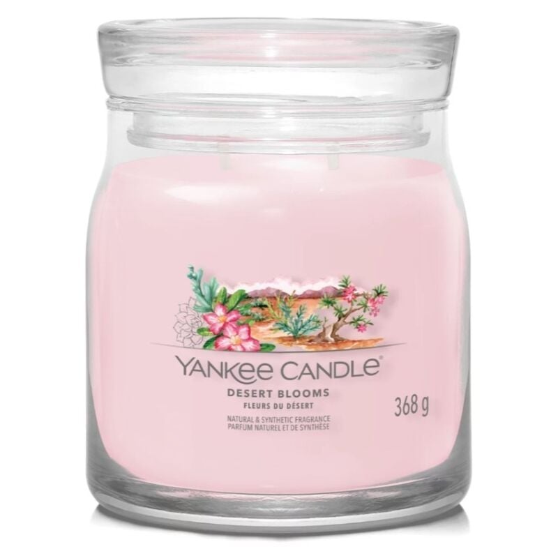 Yankee Candle - Bougie signature Fleurs du désert modèle moyen