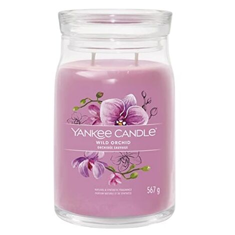 Yankee Candle - Bougie signature orchidée sauvage grand modèle