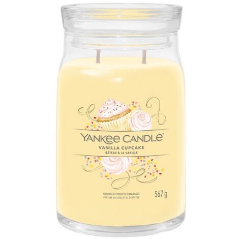 YANKEE CANDLE CANDELA GIARA GRANDE SIGNATURE VANILLA CUPCAKE