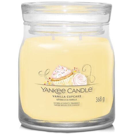 YANKEE CANDLE CANDELA GIARA MEDIA SIGNATURE VANILLA CUPCAKE
