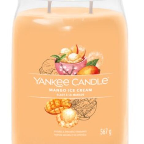 YANKEE CANDLE CANDELA GRANDE SIGNATURE MANGO ICE CREAM