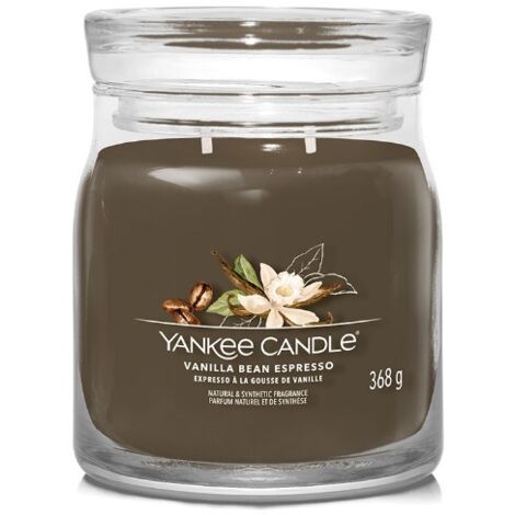 YANKEE CANDLE CANDELA MEDIA SIGNATURE VANILLA BEAN ESPRESSO