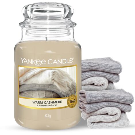 Yankee Candle Candela profumata in giara grande  Caldo cashmere  Durata Fino a 150 Ore  Regali perfetti per la festa della mamma per le donne