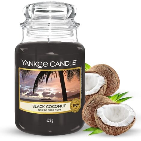 Yankee Candle Candela profumata in giara grande Noce di cocco nera Durata Fino a 150 Ore Regali per donne