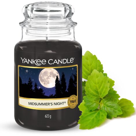 Yankee Candle Candela profumata in giara grande  Notte di Mezza Estate  Durata Fino a 150 Ore  Regali per donne