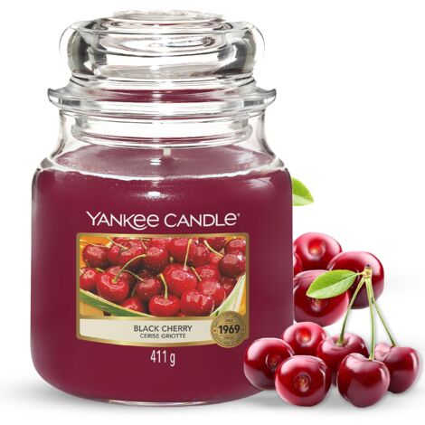 Yankee Candle Candela profumata in giara media, Amarena, Durata Fino a 75 Ore