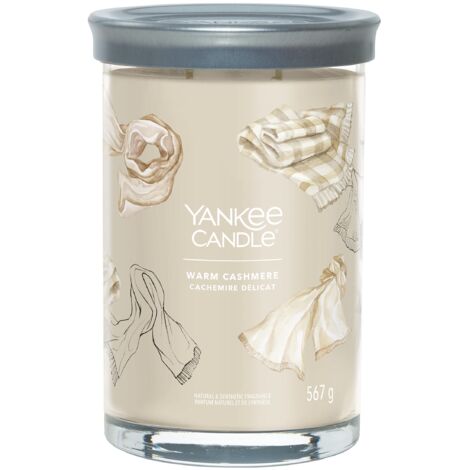 YANKEE CANDLE CANDELA TUMBLER GRANDE WARM CASHMERE