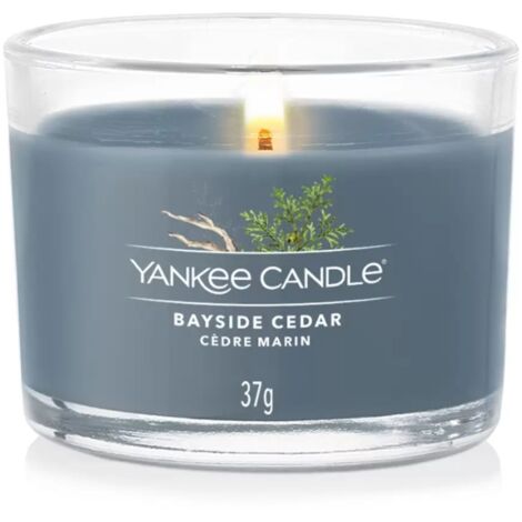 YANKEE CANDLE CANDELA VOTIVE IN VETRO SINGOLA BAYSIDE CEDAR