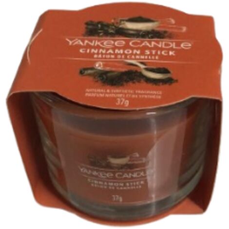 YANKEE CANDLE CANDELA VOTIVE IN VETRO SINGOLA CINNAMON STICK