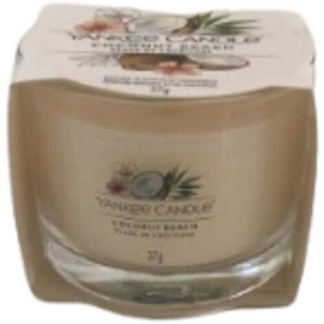 YANKEE CANDLE CANDELA VOTIVE IN VETRO SINGOLA COCONUT BEACH