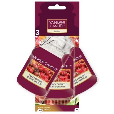 YANKEE CANDLE Car Jar Paper 3Pack Black Cherry