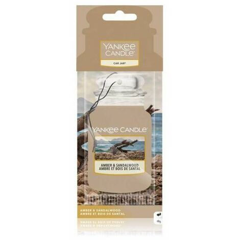 YANKEE CANDLE Car Jar Paper Amber e Sandalwood