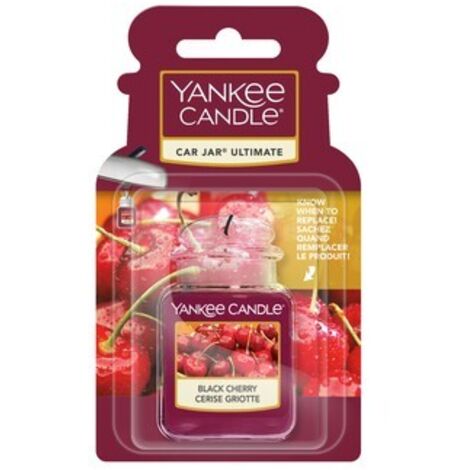 Yankee Candle Car Jar® Ultimate Black Cherry - Auto-Lufterfrischer, intensiver Kirschduft