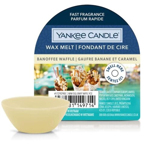 YANKEE CANDLE CERA DA FONDERE WAX MELT BANOFFEE WAFFLE