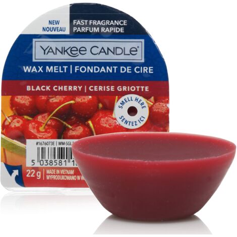 YANKEE CANDLE CERA DA FONDERE WAX MELT BLACK CHERRY PROFUMATORI AMBIENTE INTERNI