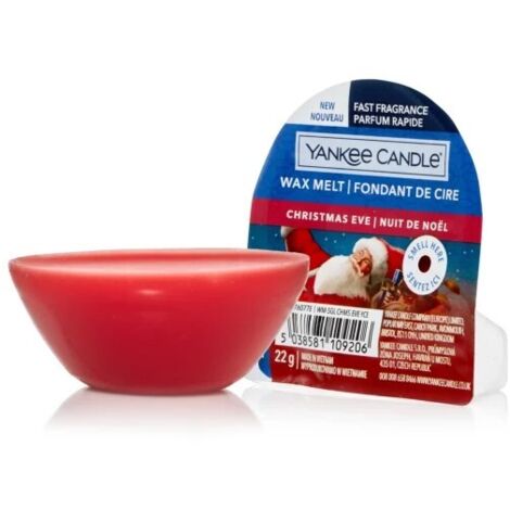 YANKEE CANDLE CERA DA FONDERE WAX MELT CHRISTMAS EVE PROFUMATORI AMBIENTE INTERNI