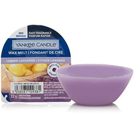 YANKEE CANDLE CERA DA FONDERE WAX MELT LEMON LAVENDER PROFUMATORI AMBIENTE INTERNI