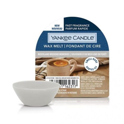 YANKEE CANDLE, CERA DA FONDERE, WOODLAND WEEKEND MEMORIES, CASA, PROFUMATORI AMBIENTI