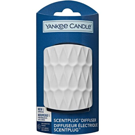 Yankee Candle Diffusore ScentPlug, Motivo Biologico Bianco [Attenzione  Spina Inglese]
