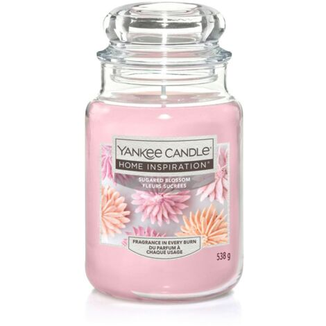 Yankee Candle Duftkerze Großes Glas Sugared Blossom 538 g rosa Duft Kerze Duftkerzen