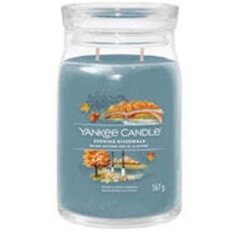 Yankee candle - evening riverwalk signature candle vecerni prochazka u reky - vonna svicka 3680g