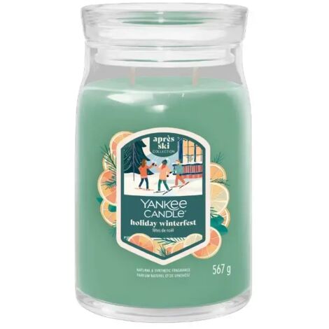 YANKEE CANDLE Giara Grande in vetro Holiday Winterfest