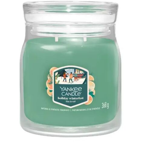 YANKEE CANDLE Giara Media in vetro Holiday Winterfest