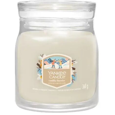 YANKEE CANDLE Giara Media in vetro Vanilla Flurries