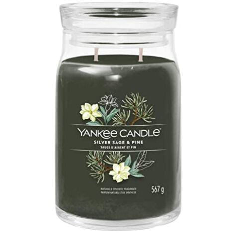 YANKEE CANDLE GRAND POT SAUGE ARGENTÉ ET PIN 1629993E