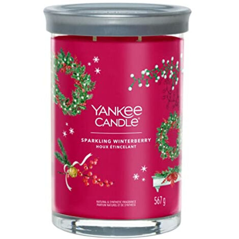 YANKEE CANDLE GRANDE BOUGIE PARFUMÉE EN POT DE FLEUR DE WINTERBERRY 1743355E