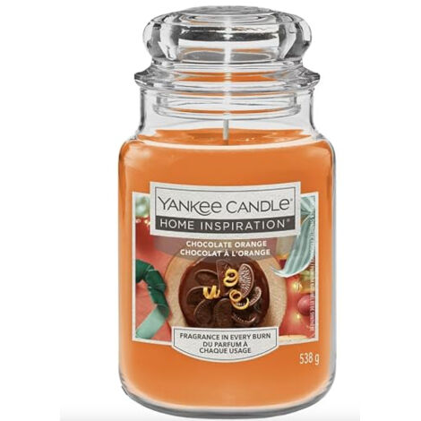 YANKEE CANDLE HOME INSPIRATION BOUGIE PARFUMÉE AU CHOCOLAT ET À L'ORANGE GRAND POT 538 G 1741888E