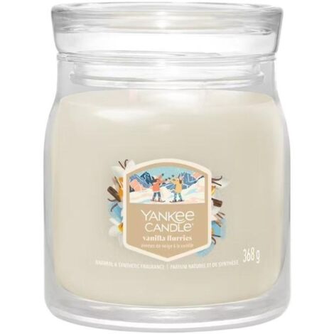 Yankee Candle - Moyenne bougie Averses de neige à la vanille