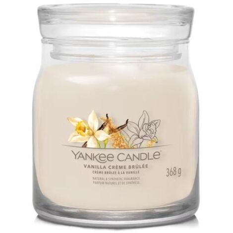 Yankee Candle - Moyenne bougie Crème brulée à la vanille