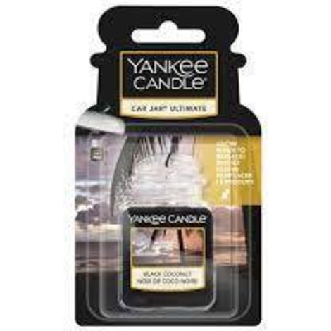 YANKEE CANDLE PROFUMO PER AUTO CAR JAR ULTIMATE BLACK COCONUT