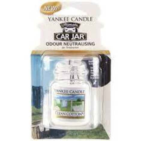 YANKEE CANDLE PROFUMO PER AUTO CAR JAR ULTIMATE CLEAN COTTON ACCESSORI AUTO