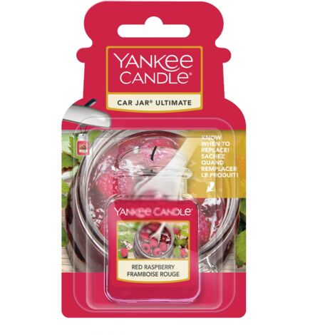 YANKEE CANDLE PROFUMO PER AUTO CAR JAR ULTIMATE RED RASPBERRY ACCESSORI AUTO