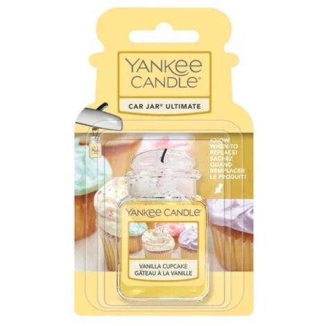 YANKEE CANDLE PROFUMO PER AUTO CAR JAR ULTIMATE VANILLA CUPCAKE
