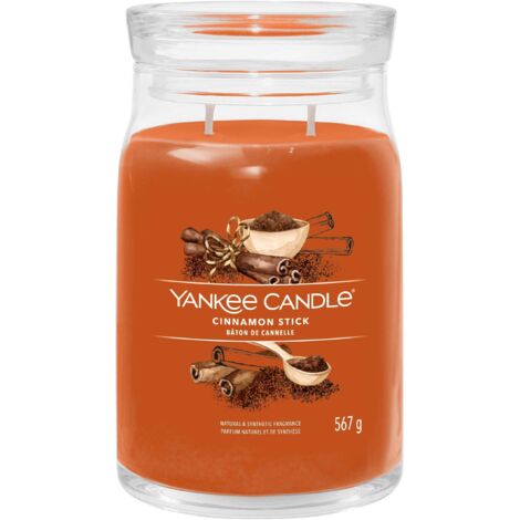 YANKEE CANDLE SIGNATURE BOUGIE PARFUMÉE  GRANDE BOUGIE EN POT AVEC DOUBLE MÈCHE  MÉLANGE DE CIRE DE SOJA